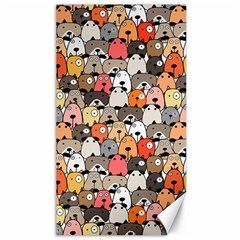 Cute Dog Seamless Pattern Background Canvas 40  X 72  by Pakjumat