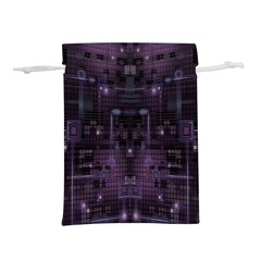 Geometric Art Digital Art Background Lightweight Drawstring Pouch (l) by Pakjumat