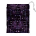 Geometric Art Digital Art Background Drawstring Pouch (5XL) Front