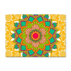 Mandala Patterns Yellow Sticker A4 (100 Pack) by Pakjumat