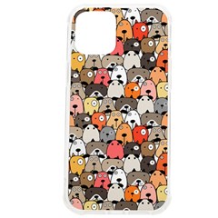 Cute Dog Seamless Pattern Background Iphone 12 Pro Max Tpu Uv Print Case by Pakjumat