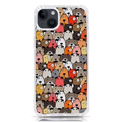 Cute Dog Seamless Pattern Background Iphone 14 Plus Tpu Uv Print Case by Pakjumat