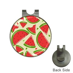 Cute Watermelon Seamless Pattern Hat Clips With Golf Markers by Pakjumat