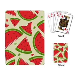 Cute Watermelon Seamless Pattern Playing Cards Single Design (rectangle)