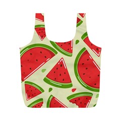 Cute Watermelon Seamless Pattern Full Print Recycle Bag (m) by Pakjumat