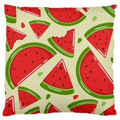 Cute Watermelon Seamless Pattern Standard Premium Plush Fleece Cushion Case (one Side) by Pakjumat