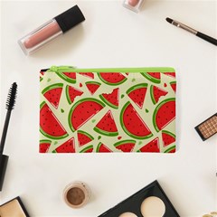 Cute Watermelon Seamless Pattern Cosmetic Bag (xs) by Pakjumat