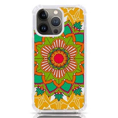 Mandala Patterns Yellow Iphone 13 Pro Tpu Uv Print Case by Pakjumat