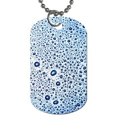 Drop Water Background Macro Splash Rain Drink Dog Tag (one Side) by Pakjumat