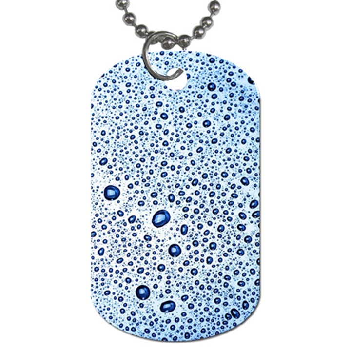 Drop Water Background Macro Splash Rain Drink Dog Tag (One Side)