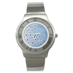 Drop Water Background Macro Splash Rain Drink Stainless Steel Watch by Pakjumat