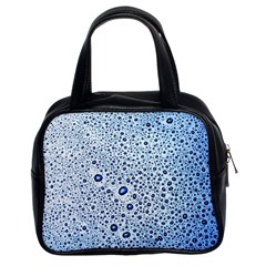 Drop Water Background Macro Splash Rain Drink Classic Handbag (Two Sides)