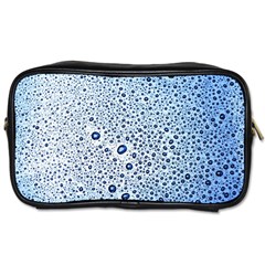 Drop Water Background Macro Splash Rain Drink Toiletries Bag (One Side)