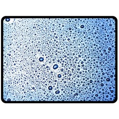 Drop Water Background Macro Splash Rain Drink Fleece Blanket (Large)