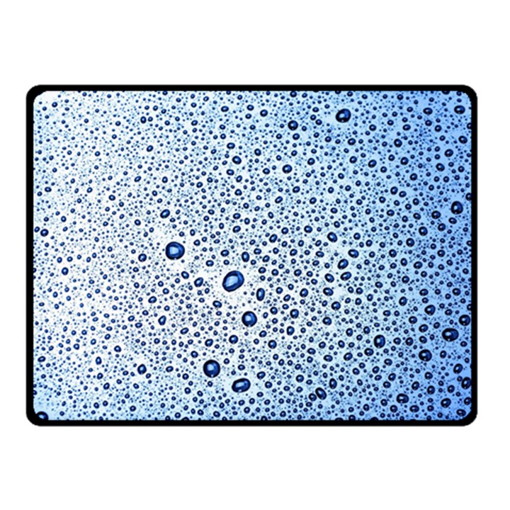 Drop Water Background Macro Splash Rain Drink Two Sides Fleece Blanket (Small)