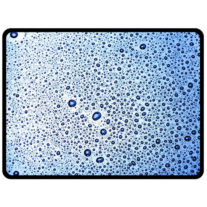 Drop Water Background Macro Splash Rain Drink Two Sides Fleece Blanket (Large)