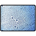 Drop Water Background Macro Splash Rain Drink Two Sides Fleece Blanket (Large) 80 x60  Blanket Back