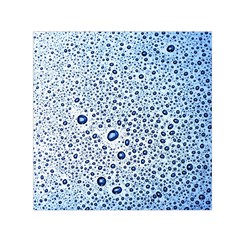 Drop Water Background Macro Splash Rain Drink Square Satin Scarf (30  X 30 ) by Pakjumat