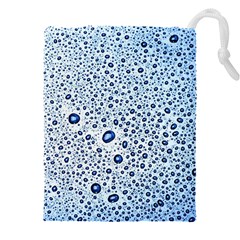 Drop Water Background Macro Splash Rain Drink Drawstring Pouch (5xl) by Pakjumat