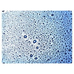 Drop Water Background Macro Splash Rain Drink Two Sides Premium Plush Fleece Blanket (extra Small) by Pakjumat