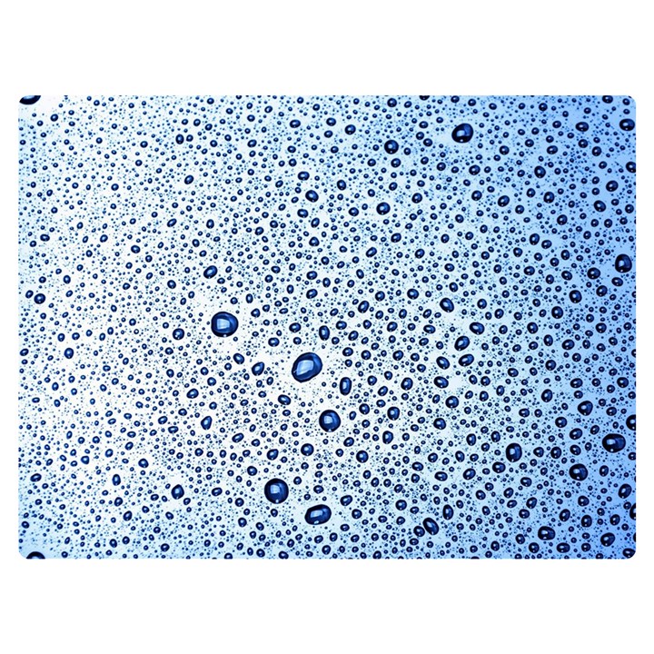 Drop Water Background Macro Splash Rain Drink Two Sides Premium Plush Fleece Blanket (Extra Small)