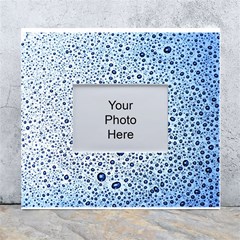 Drop Water Background Macro Splash Rain Drink White Wall Photo Frame 5  X 7  by Pakjumat