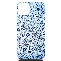 Drop Water Background Macro Splash Rain Drink Iphone 14 Plus Black Uv Print Case by Pakjumat