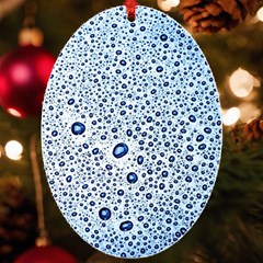 Drop Water Background Macro Splash Rain Drink Uv Print Acrylic Ornament Oval by Pakjumat