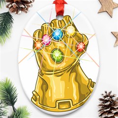 The Infinity Gauntlet Thanos Ornament (oval)