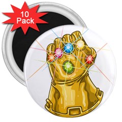 The Infinity Gauntlet Thanos 3  Magnets (10 Pack) 