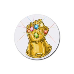 The Infinity Gauntlet Thanos Rubber Round Coaster (4 Pack) by Maspions