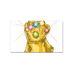 The Infinity Gauntlet Thanos Sticker (rectangular) by Maspions