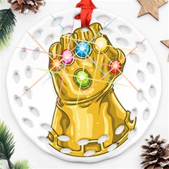 The Infinity Gauntlet Thanos Ornament (round Filigree)