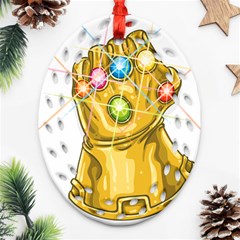 The Infinity Gauntlet Thanos Ornament (oval Filigree)