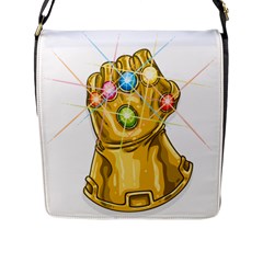 The Infinity Gauntlet Thanos Flap Closure Messenger Bag (l)