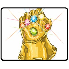 The Infinity Gauntlet Thanos Two Sides Fleece Blanket (medium)