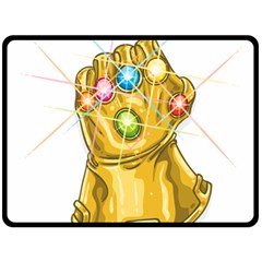 The Infinity Gauntlet Thanos Two Sides Fleece Blanket (large)