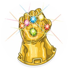 The Infinity Gauntlet Thanos Wooden Bottle Opener (round) by Maspions