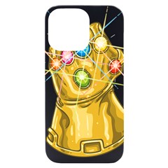 The Infinity Gauntlet Thanos Iphone 14 Pro Max Black Uv Print Case by Maspions