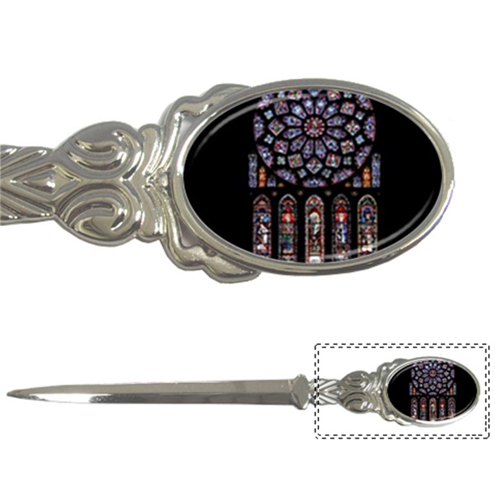 Chartres Cathedral Notre Dame De Paris Stained Glass Letter Opener