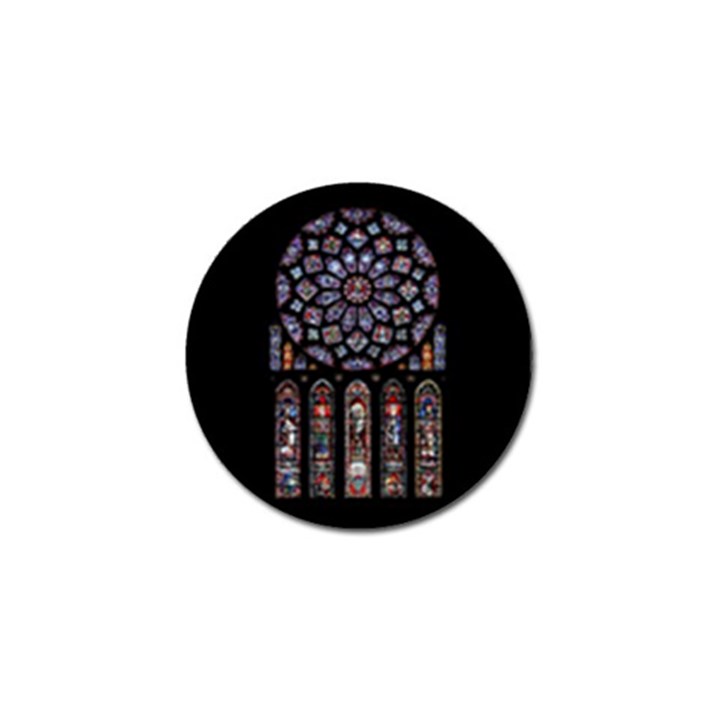 Chartres Cathedral Notre Dame De Paris Stained Glass Golf Ball Marker (10 pack)