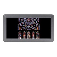 Chartres Cathedral Notre Dame De Paris Stained Glass Memory Card Reader (mini) by Maspions