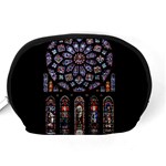 Chartres Cathedral Notre Dame De Paris Stained Glass Accessory Pouch (Medium) Back