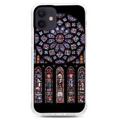 Chartres Cathedral Notre Dame De Paris Stained Glass Iphone 12/12 Pro Tpu Uv Print Case by Maspions