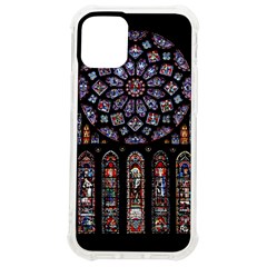 Chartres Cathedral Notre Dame De Paris Stained Glass Iphone 12 Mini Tpu Uv Print Case	