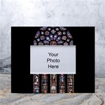 Chartres Cathedral Notre Dame De Paris Stained Glass White Tabletop Photo Frame 4 x6  Front