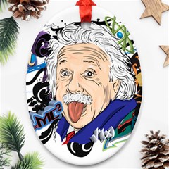 Albert Einstein Physicist Ornament (oval)