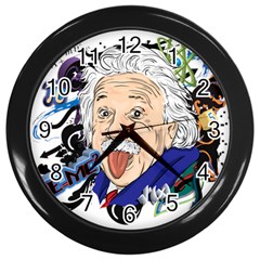 Albert Einstein Physicist Wall Clock (black)