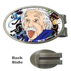 Albert Einstein Physicist Money Clips (oval)  by Maspions