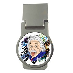 Albert Einstein Physicist Money Clips (round)  by Maspions